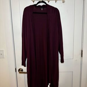 Cable & Gauge Burgundy Cardigan